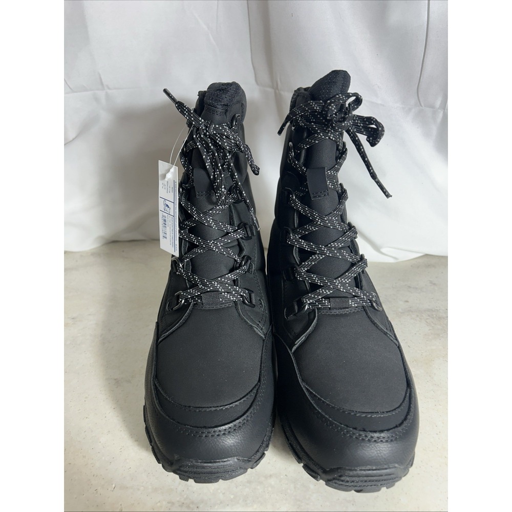Lands' End Expedition Insulated Winter Boots Black Max Mens Size 11
